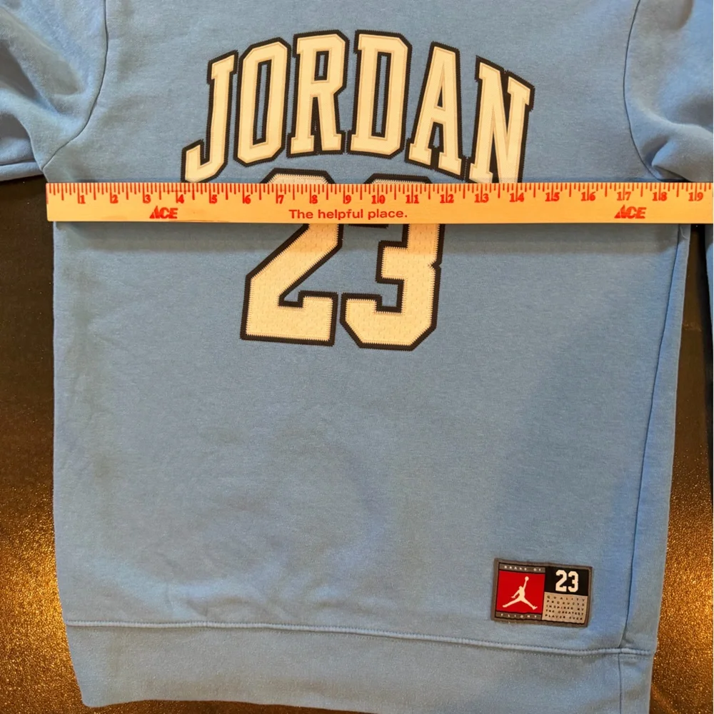 Jordan 23 Pullover Hoodie Carolina Blue Fleece Sweatshirt Men’s Youth XL (13-15)